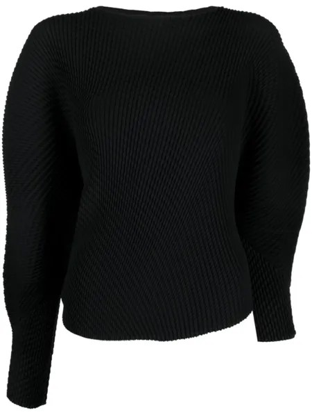Issey Miyake толстовка асимметричного кроя, черный