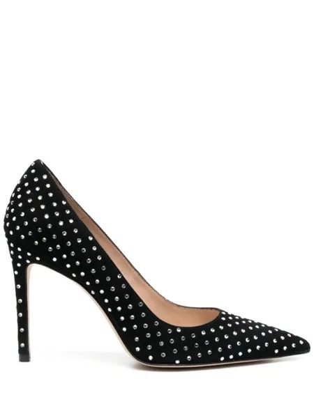 Stuart Weitzman туфли с кристаллами, черный