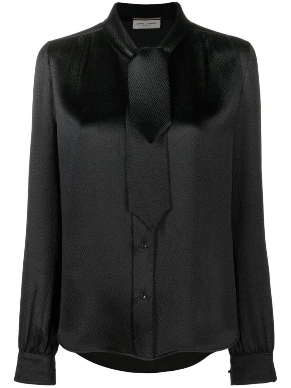 Saint Laurent рубашка с длинными рукавами, черный