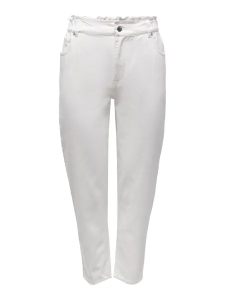 Тканевые брюки JACQUELINE de YONG Cropped Stoff mit Elastischem Bund JDYZIZZY, белый