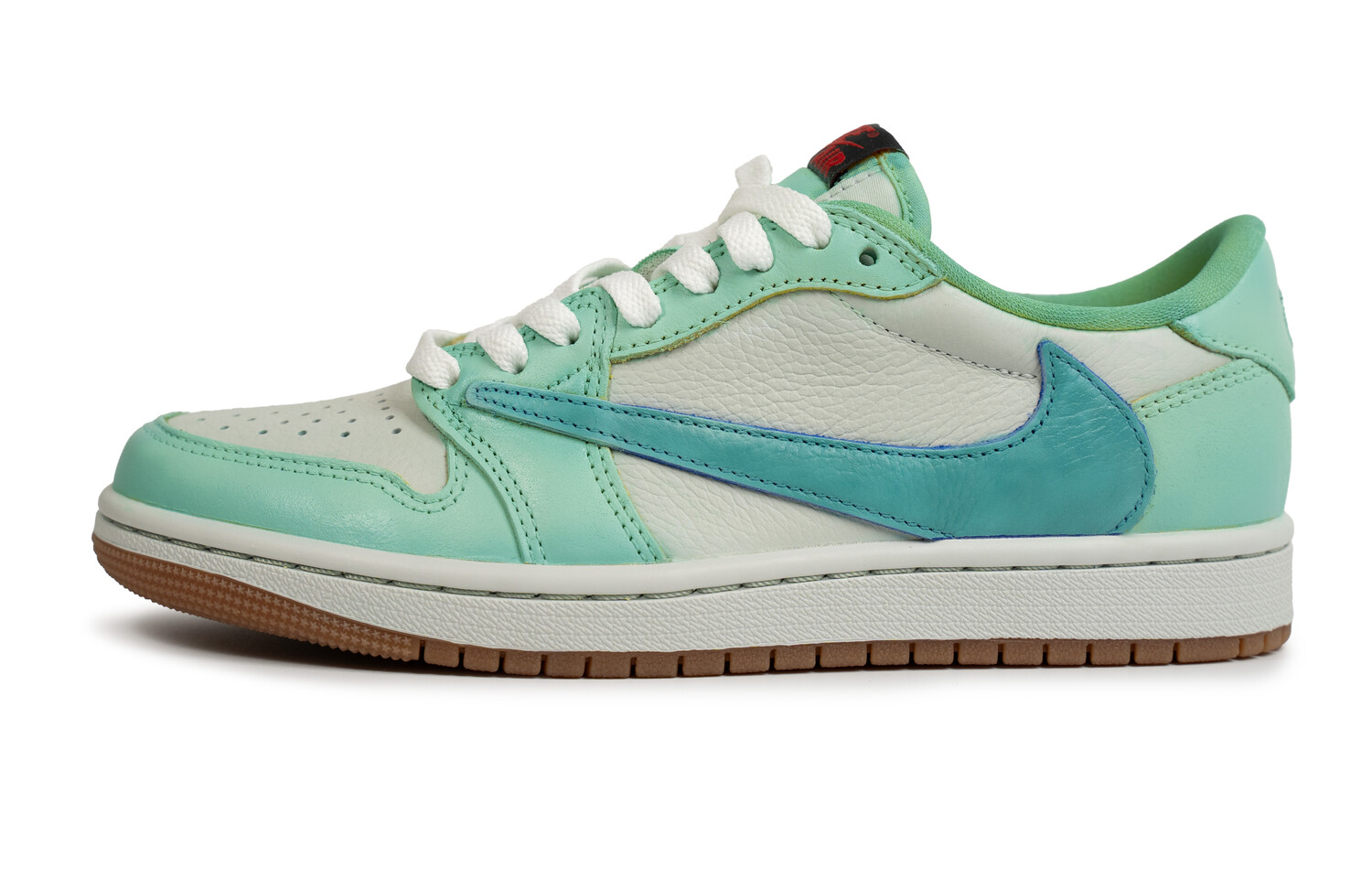 Кроссовки Travis Scott X Air Jordan Vintage Basketball Shoes Women's Low-top White/green, зеленый