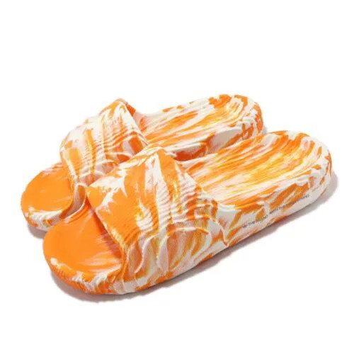 Adidas Originals Adilette 22 Ярко-оранжевые белые мужские сандалии унисекс IE7724