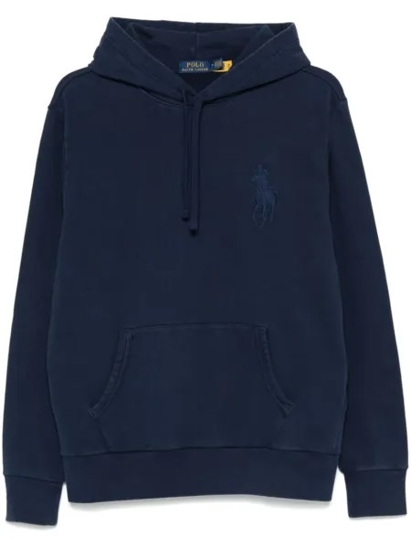 Polo Ralph Lauren толстовка с капюшоном из флиса Big Polo Pony, синий