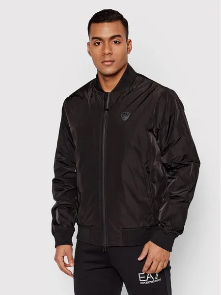 Бомбер стандартного кроя Ea7 Emporio Armani, черный