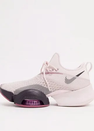 Розово-бордовые кроссовки Nike Training Air Zoom SuperRep-Фиолетовый