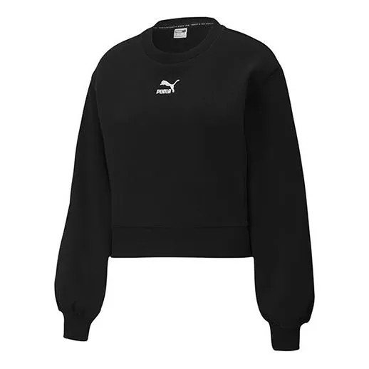 Толстовка (WMNS) PUMA Classics Balloon Fleece Black, черный