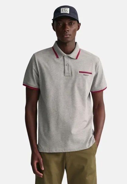 Рубашка-поло 3-COLOR TIPPED GANT, цвет grau