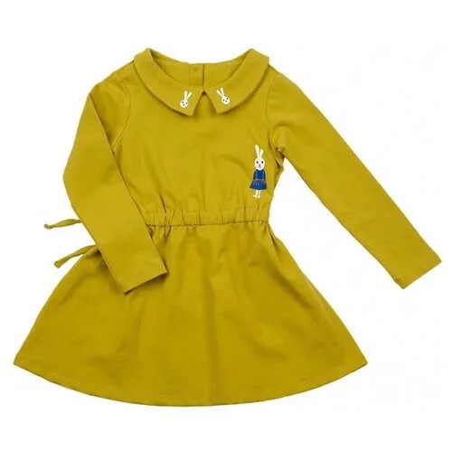 Платье Mini Maxi, размер 98, зеленый, желтый