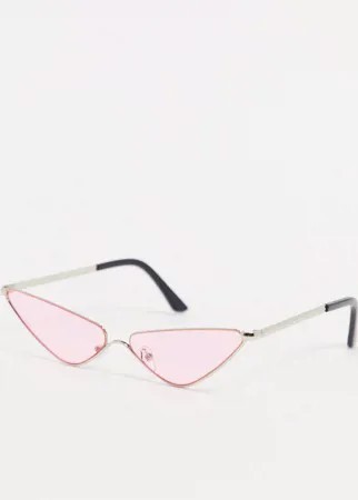 Розовые солнцезащитные очки 