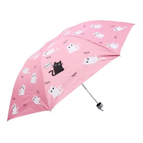 Зонт-трость Beauty Fox, механика, купол 94 см, 7 спиц, чехол в комплекте, розовый
