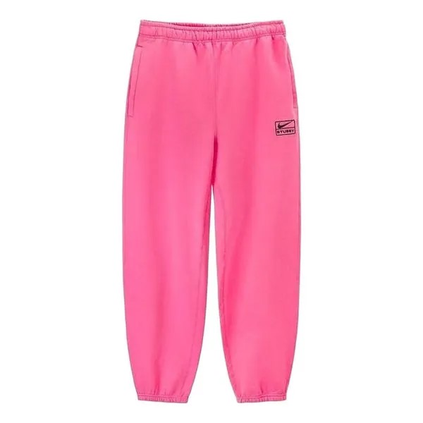 Спортивные штаны Nike x Stussy FW22 Casual Joggers 'Pink', розовый