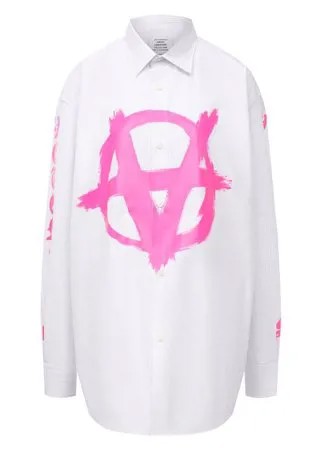 Хлопковая рубашка VETEMENTS