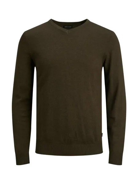 Пуловер Jack & Jones, темно-зеленый