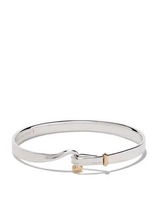 Georg Jensen браслет-бэнгл Torun из золота и серебра