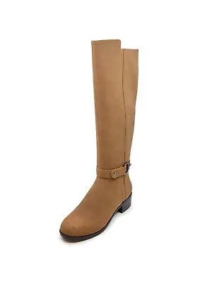 Женские коричневые ботинки NAUTICA Stretch Gore Minetta с круглым носком на блочном каблуке 9.5