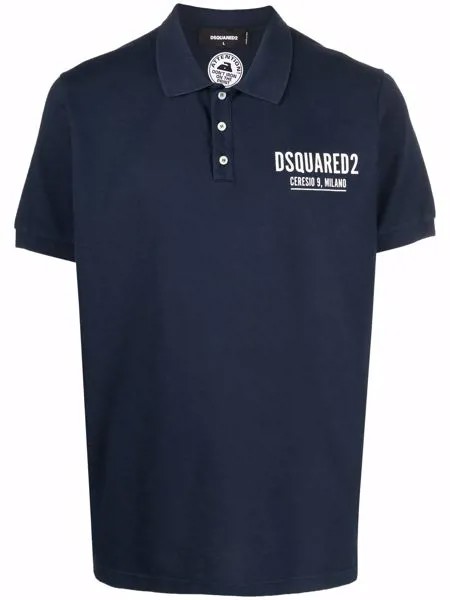 Dsquared2 рубашка поло с вышитым логотипом
