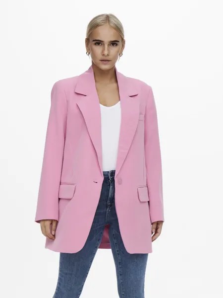 Короткое пальто ONLY Onllana Blazer, розовая фуксия