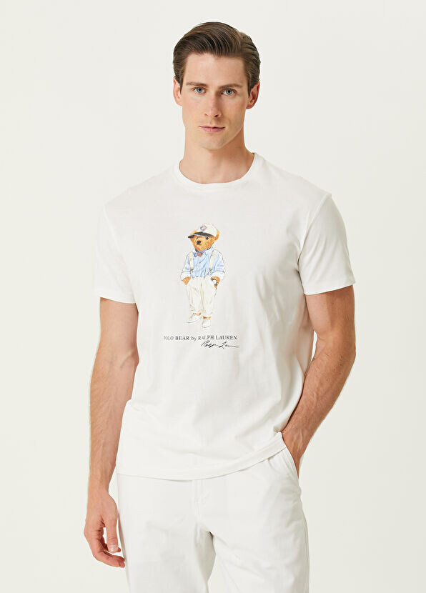 Футболка с логотипом Polo Ralph Lauren, белый