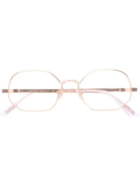 Jimmy Choo Eyewear очки в круглой оправе с блестками