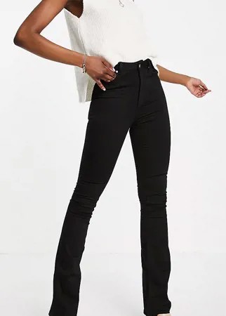 Расклешенные моделирующие джинсы черного цвета с завышенной талией ASOS DESIGN Tall-Черный цвет