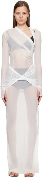 Белое платье-макси Le Papier 'La Robe Piombone' Jacquemus