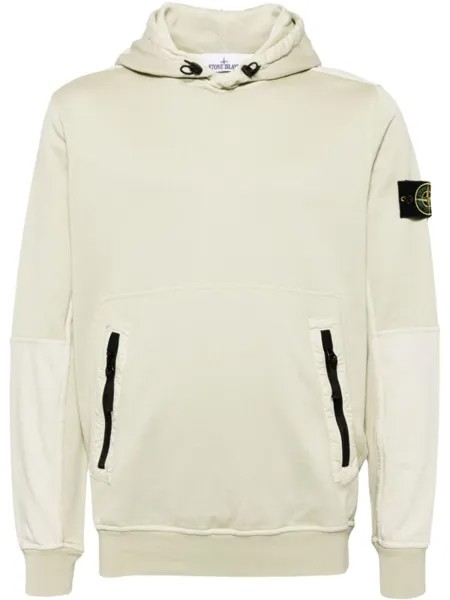 Худи с нашивкой Compass Stone Island, зеленый