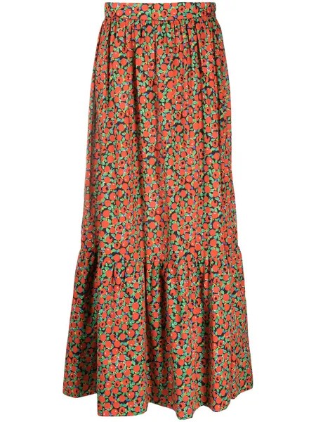 L'Autre Chose юбка макси с цветочным принтом