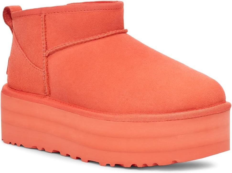 Ботинки UGG Classic Ultra Mini Platform, цвет Vibrant Coral