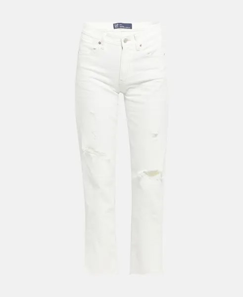 Разрушенные джинсы Gap, цвет Wool White