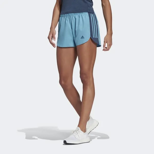 Спортивные шорты женские Adidas Run It Short W голубые L