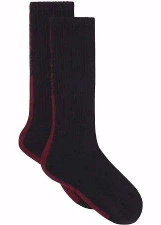 Burberry носки с контрастными полосками и логотипом