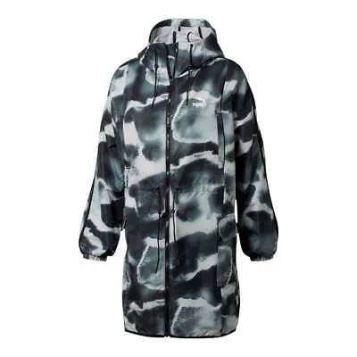 Puma Cloud Pack X Aop Parka Женские черные пальто Куртки Верхняя одежда 596844-01