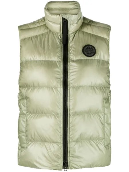 Canada Goose дутый жилет Cypress с нашивкой-логотипом, зеленый
