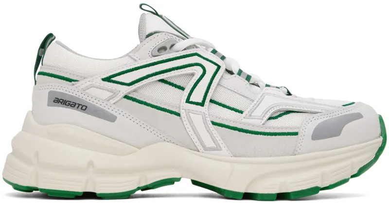 Бело-зеленые кроссовки Marathon R-Trail Axel Arigato
