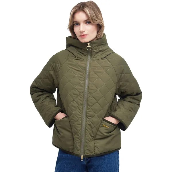 Стеганая куртка glamis Barbour, цвет army green/ancient