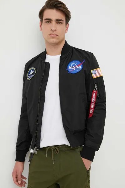 Двусторонний бомбер MA-1 TT NASA REVERSIBLE II Alpha Industries, черный