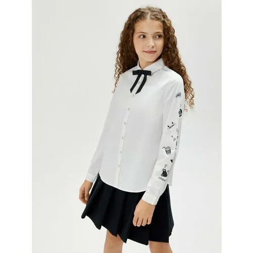 Школьная блуза Acoola, размер 122, белый