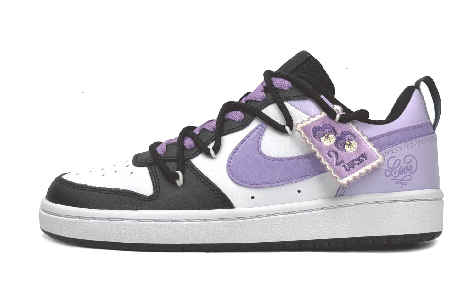Кроссовки Nike Court Borough Skateboarding Shoes Women's Low-top Black, красный