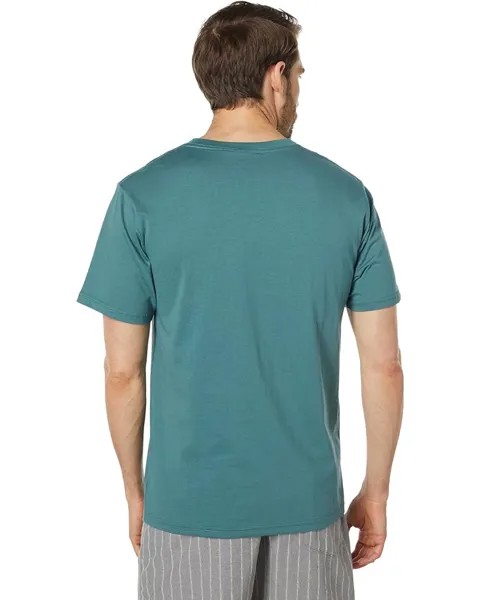 Футболка Rhythm Embroidered Pocket Short Sleeve T-Shirt, цвет Teal