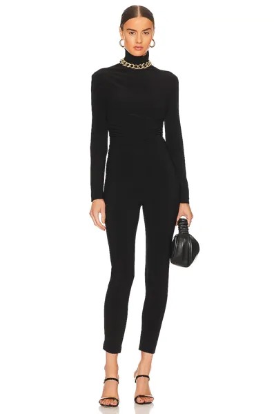 Комбинезон Norma Kamali Turtleneck Catsuit, черный