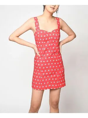 NICOLE MILLER Женское розовое коктейльное мини-платье без рукавов M