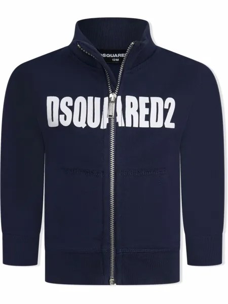 Dsquared2 Kids толстовка с воротником на молнии