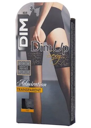 Чулки DIM Dim Up Sexy Large Jarretiere Dentelle 15 den, размер 3, noir (черный)