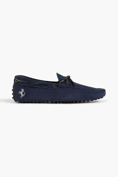 Замшевые мокасины Gommino Tod's, индиго