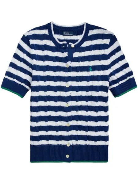 Polo Ralph Lauren фактурный кардиган в полоску, синий