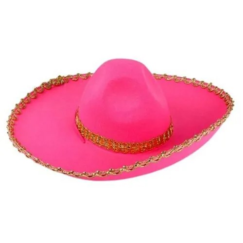 Страна Карнавалия Карнавальная шляпа «Сомбреро», цвет розовый