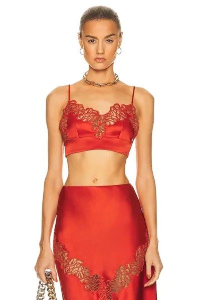 Бюстгальтер Stella Mccartney Triangle Lace, цвет Scarlet Red