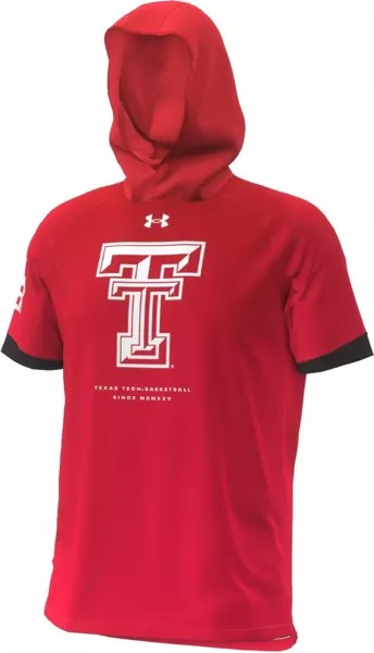 Мужская футболка Under Armour Texas Tech Red Raiders Red Shooter с капюшоном