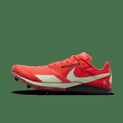 Шипованные кроссовки Nike Rival XC 6 Cross-Country Spikes, цвет Bright Crimson/Black/Metallic Silver/Vapor Green