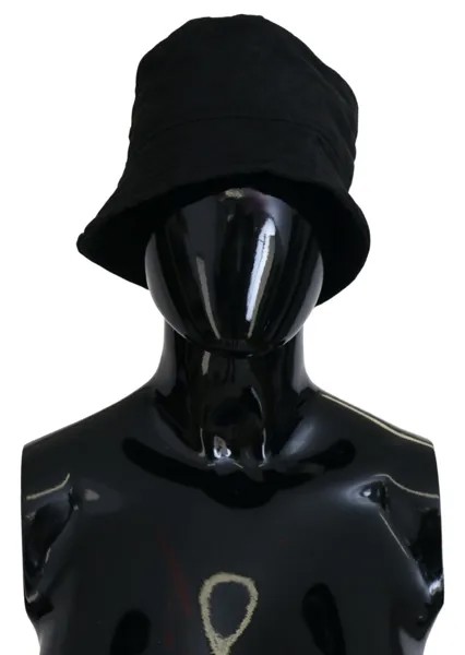 DOLCE - GABBANA Шляпа Однотонная черная нейлоновая женская кепка-ведро Capello s. 57 / С 380 долларов США